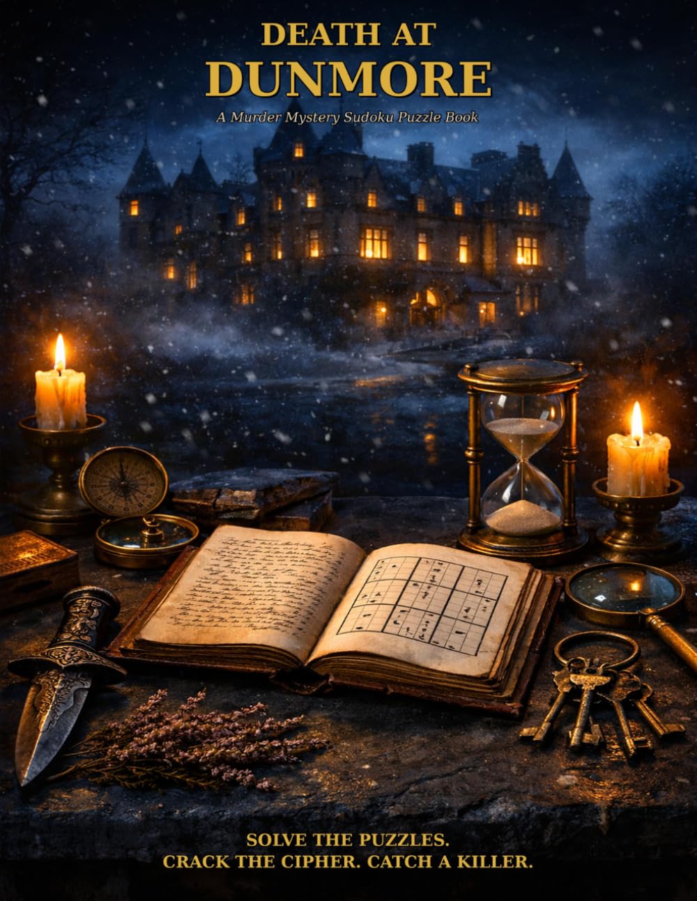 Death at Dunmore: A Murder Mystery Sudoku Puzzle Book with 100 Puzzles and Answer Key