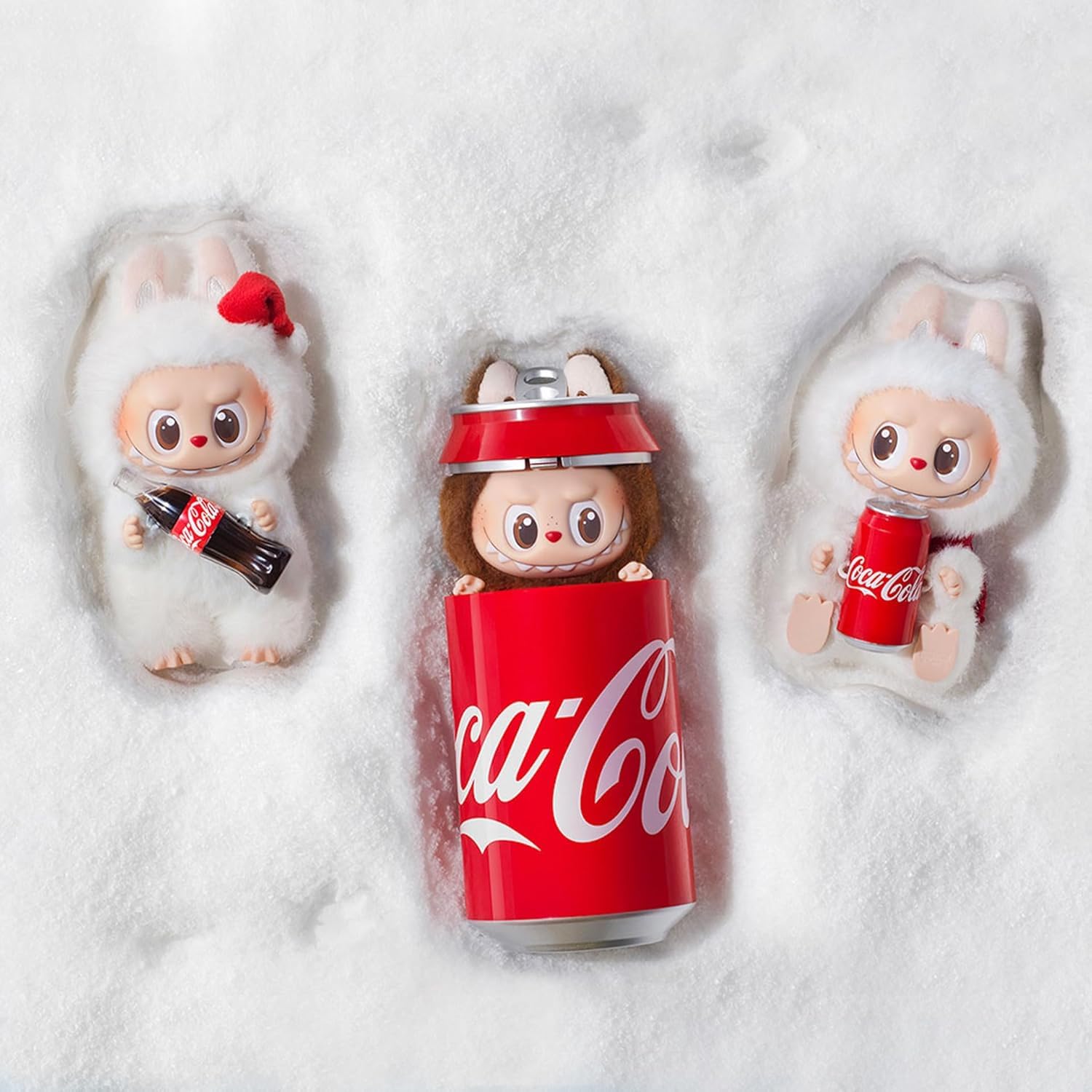 Pop Mart Labubu La Serie dei Mostri Coca Cola in Vinile, Scatola Cieca Singola