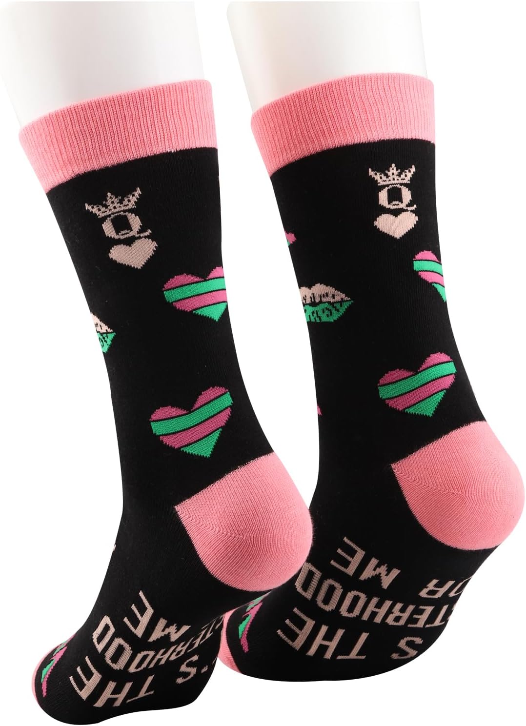 WCGXKO Sorority Inspired Gift Sorority Graduation Socks Sorority Sisters Gift For Women (FOR ME 08 S) - Image 5