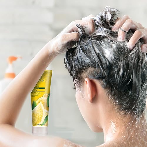 Miniatura 6 de Desert Essence Champú de árbol de té de limón, 8 onzas líquidas, elimina el exceso de aceite, revitaliza el cuero cabelludo, fortalece y protege el