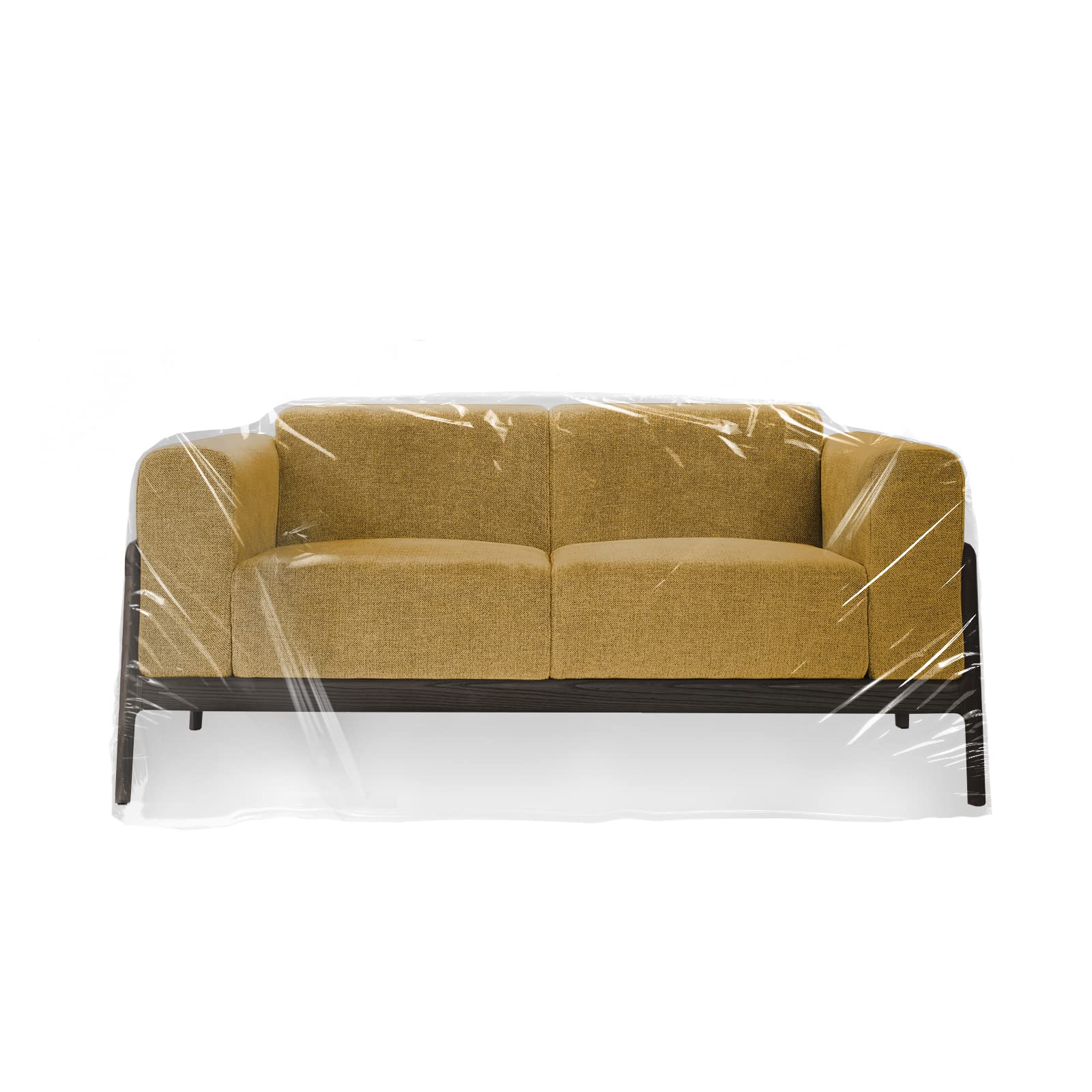 TUAKIMCE Plastic bankovertrek meubelhoes voor bankhoes, zware waterdichte bankbeschermhoes, bank, kunststof, voor bankbescherming, voor bankbescherming, voor bankbescherming, voor banken, bed, bank, grond (2 stuks