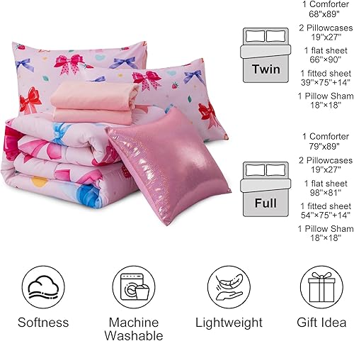 Miniatura 5 de Aimuan Juego de edredón de moda para niña bolsa de perfume cosmético lápiz labial juego de edredón morado Diva con patrón de esmalte de uñas