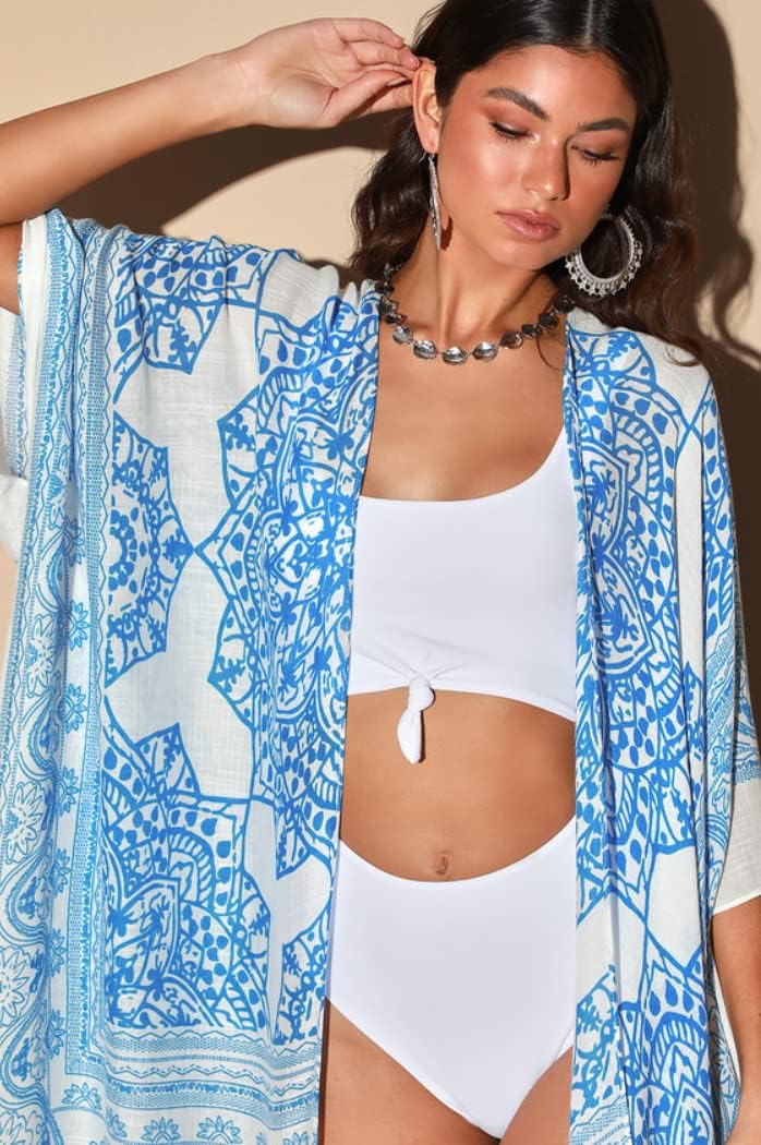 Breezy Lane Kimonos for Women Swimsuit Coverups Beach Cover Up Swimwear Cardigan Summer - Image 3