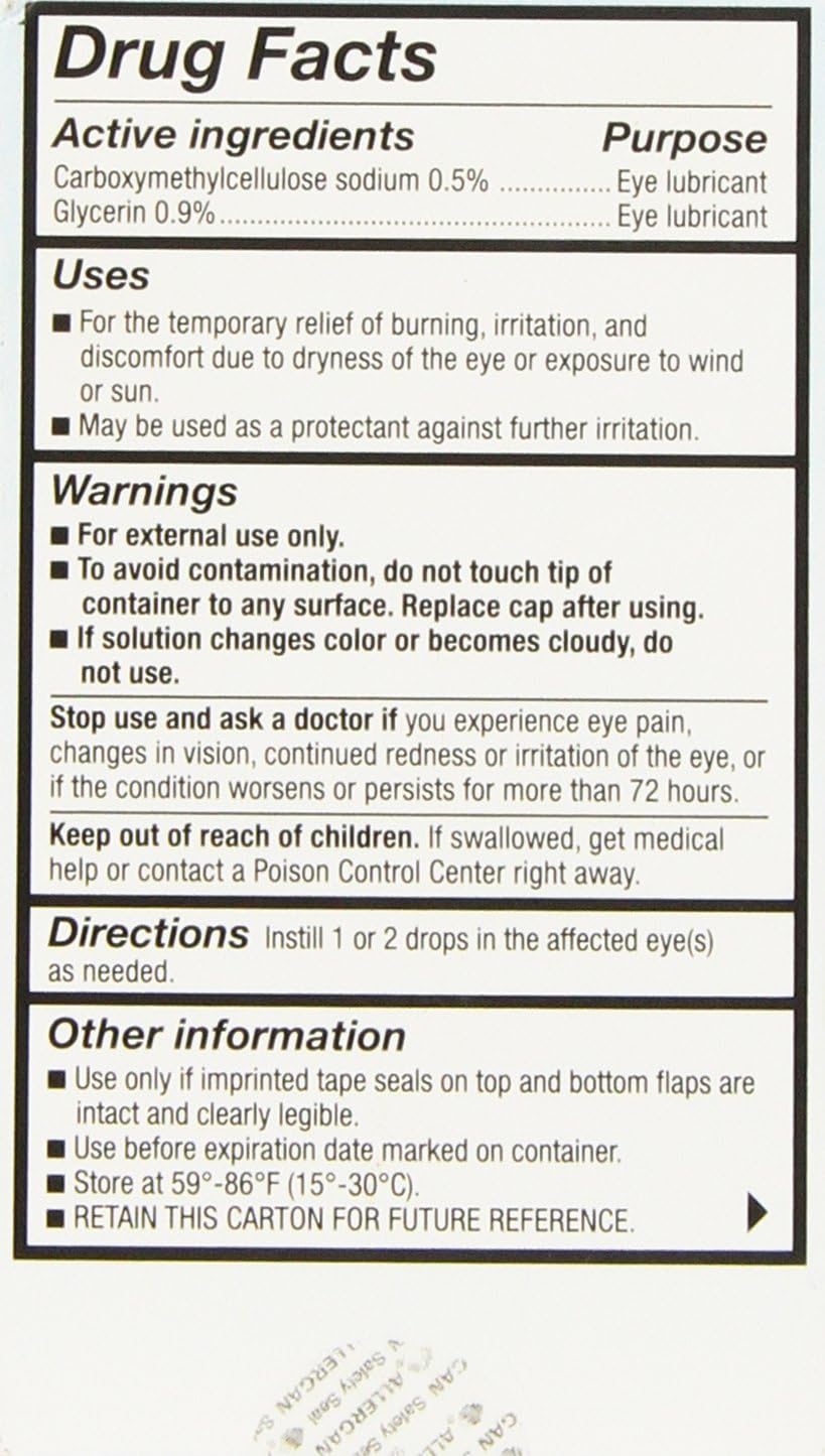 Refresh Optive Lubricant Eye Drops, Box of 2 x 15 ml bottles