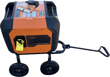 All Terrain Wagon Cart Wheel Kit with Solid Never Flat Tires Fits Generac iQ3500 Generator