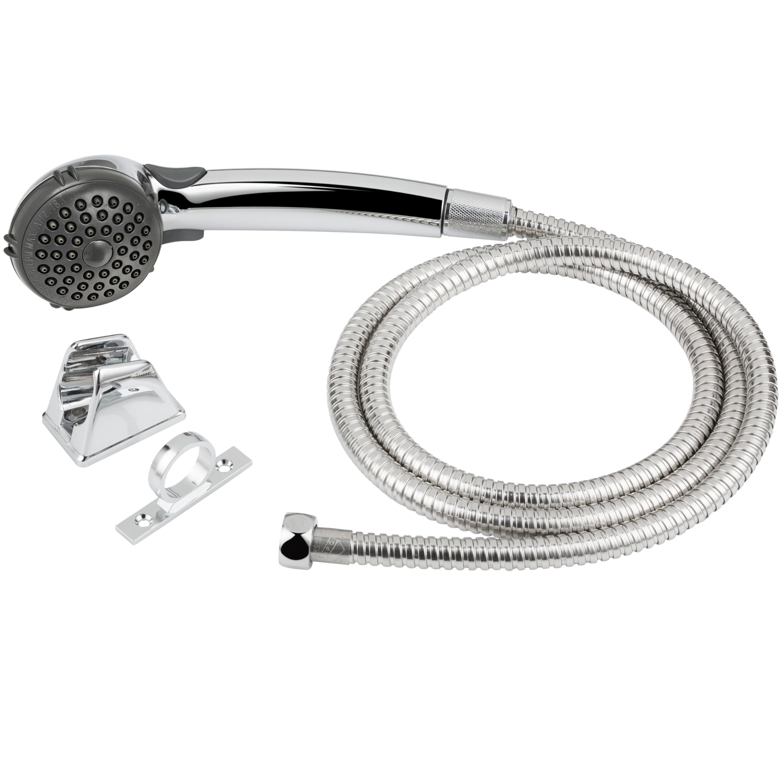 Dura Faucet DF-SA400K-CP RV Hand Held Shower Head - Stainless Steel Hose Kit (Chrome)