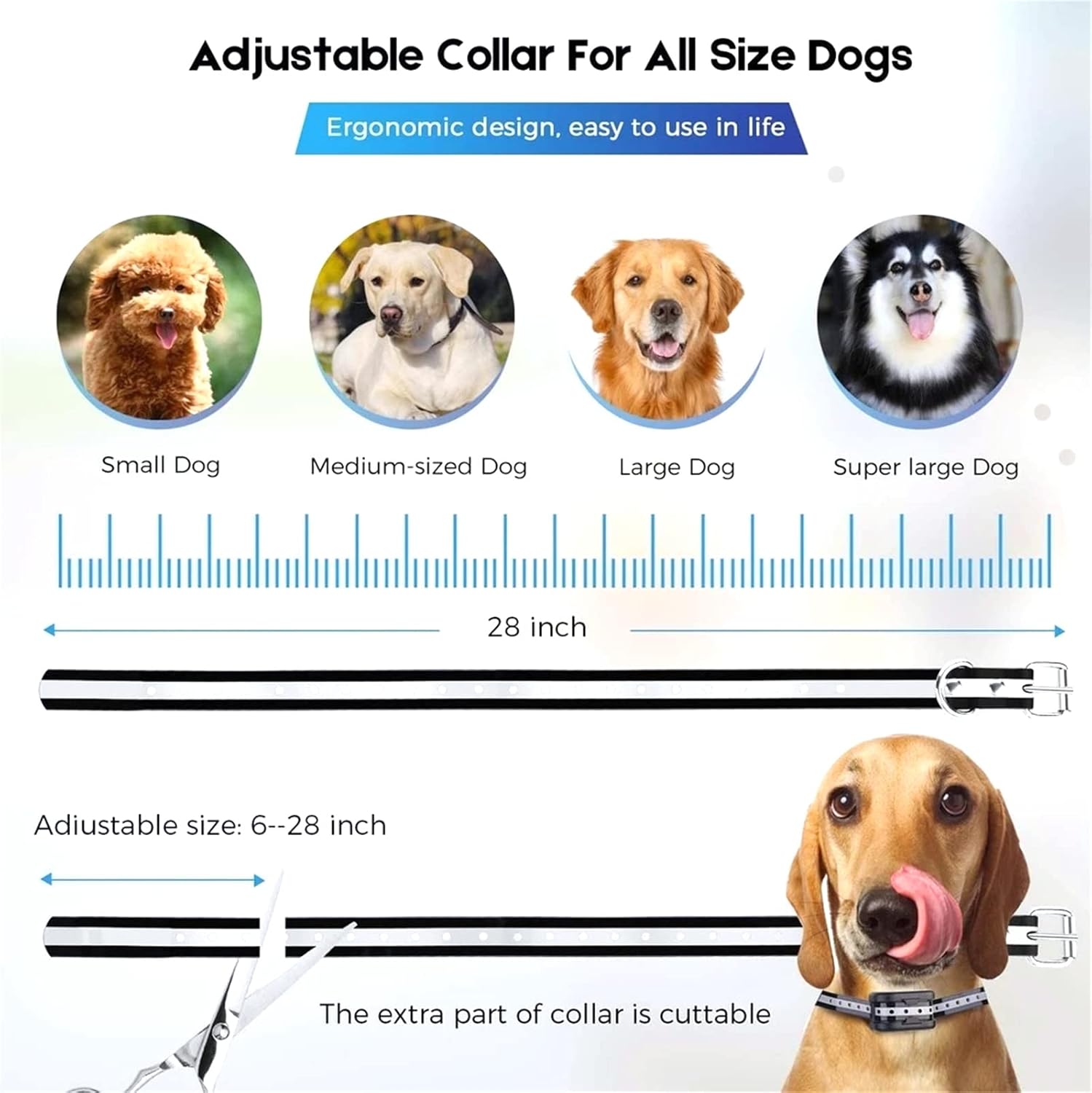 Wireless Dog Fence & Training Collar 2 in 1 System,Boundary Containment System for Stubborn Dogs,with Rechargeable Shock/Tone Waterproof Training Collar,Adjustable Control Range 990 ft,for 123 Dogs,fo