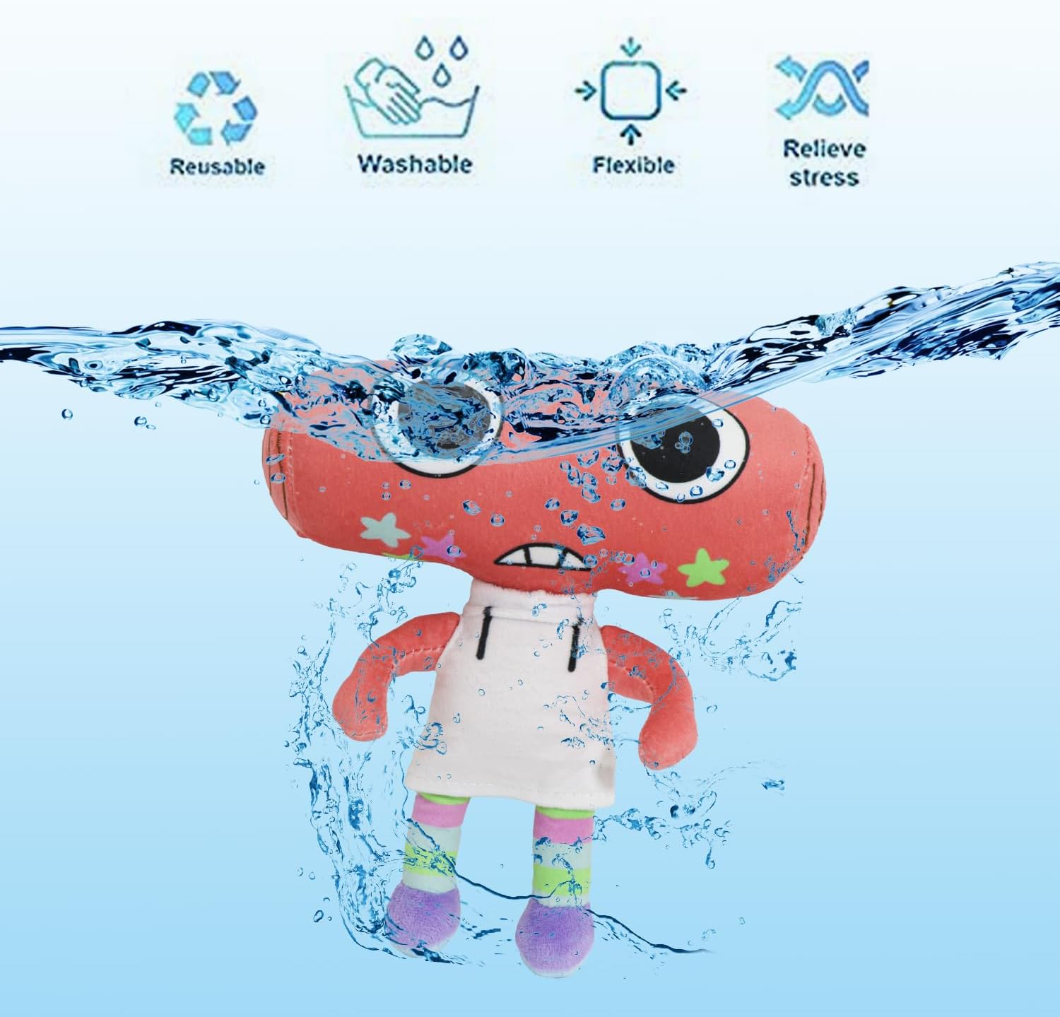 Dandy's World Plush, Cute Horror Game Dandy's World Plushie, Soft Stuffed Figure Doll for Home Decor, Halloween Christmas Birthday (Cosmo) - Image 4