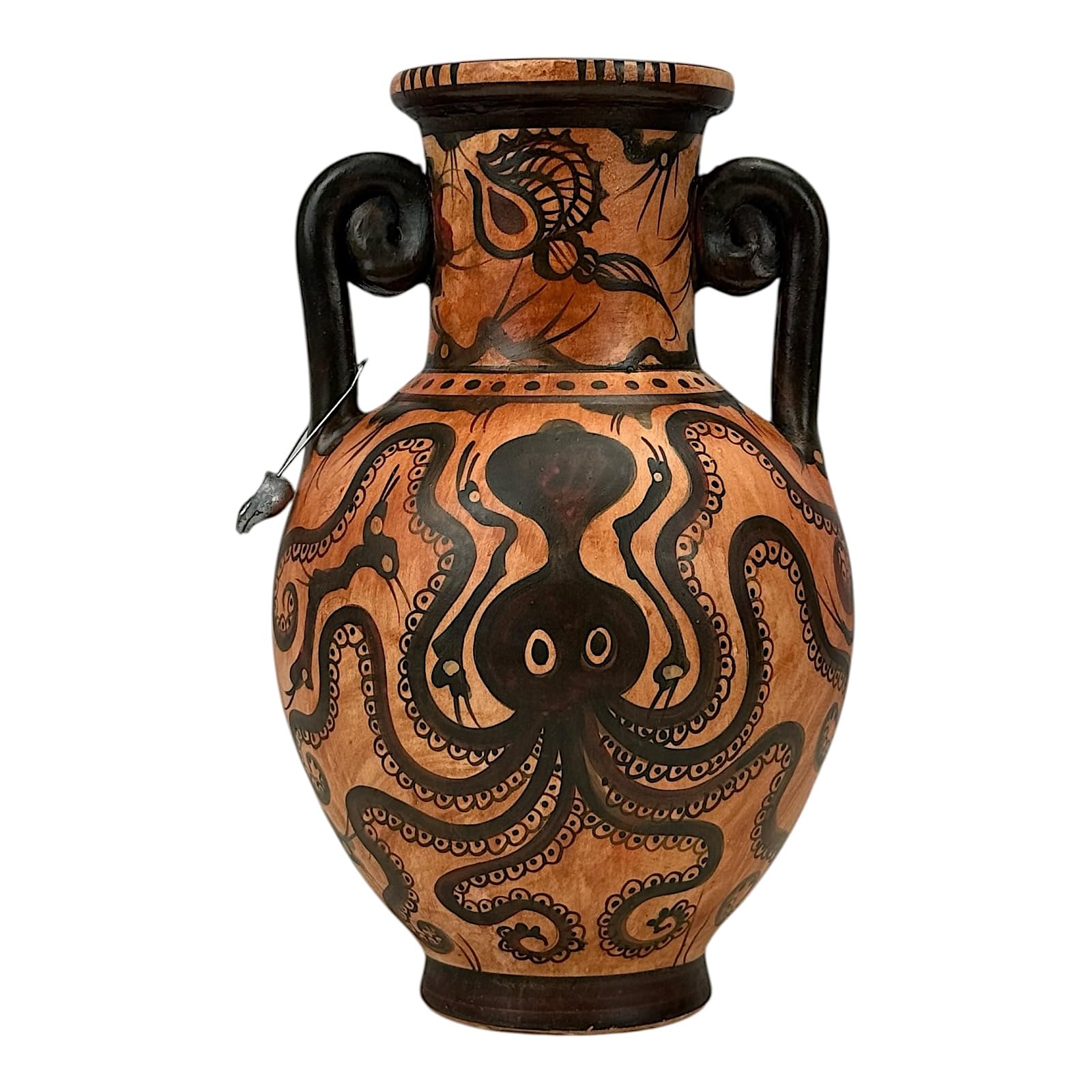 Vaso di polpo Anfora Stile marino Minoico Ceramica Cnosso Museo Copia 20 cm