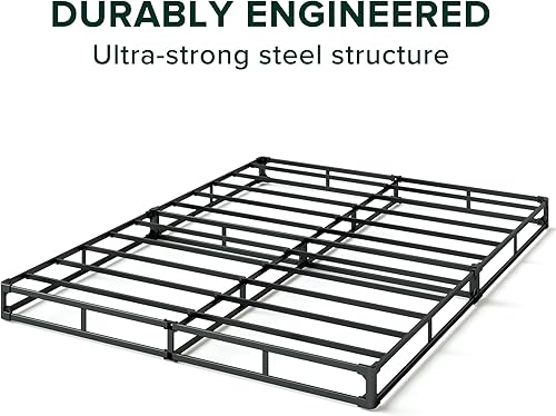 Miniatura 29 de Sommier inteligente de 7 pulgadas Zinus / base de colchón / estructura de acero fuerte / armado fácil requerido, Acero