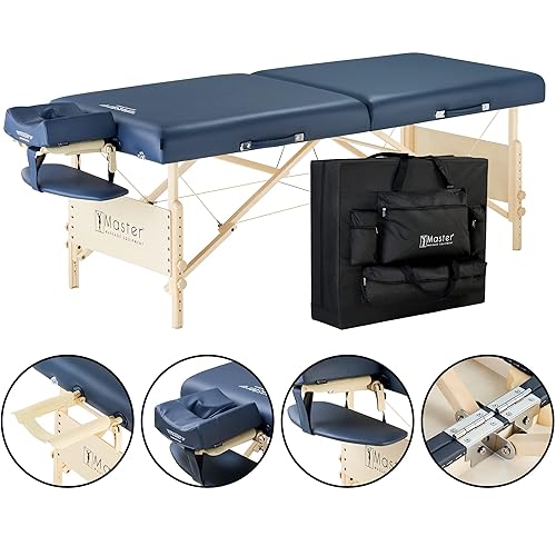 Miniatura 9 de Master Massage Coronado - Mesa de masaje portátil Pro Pack altura ajustable, capacidad de trabajo de 750 libras y amortiguación de espuma de 3