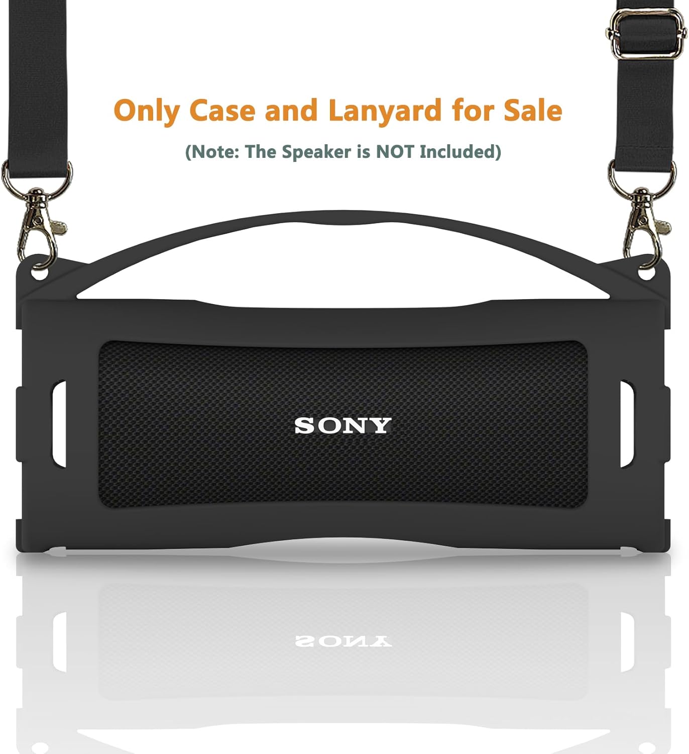 Silicone Cover Case for Sony ULT Field 1 Elextronics Ultra Portable Wireless Bluetooth Speaker, Protective Stand Holder for Sony ULT Field 1 Speaker Accessories (Case only) (Black) - Image 3