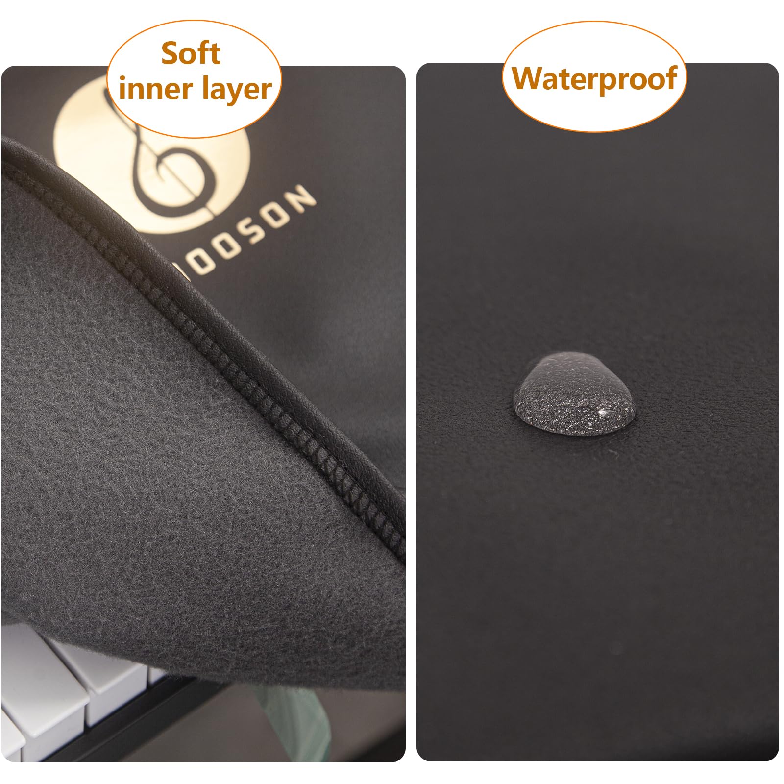 Copertura antipolvere per tastiera a 88 tasti per Yamaha KBP-1100/KBP-2100, extra large, morbida, protettiva, impermeabile, antipolvere, antigraffio, adatta per pianoforte elettronico Yamaha a