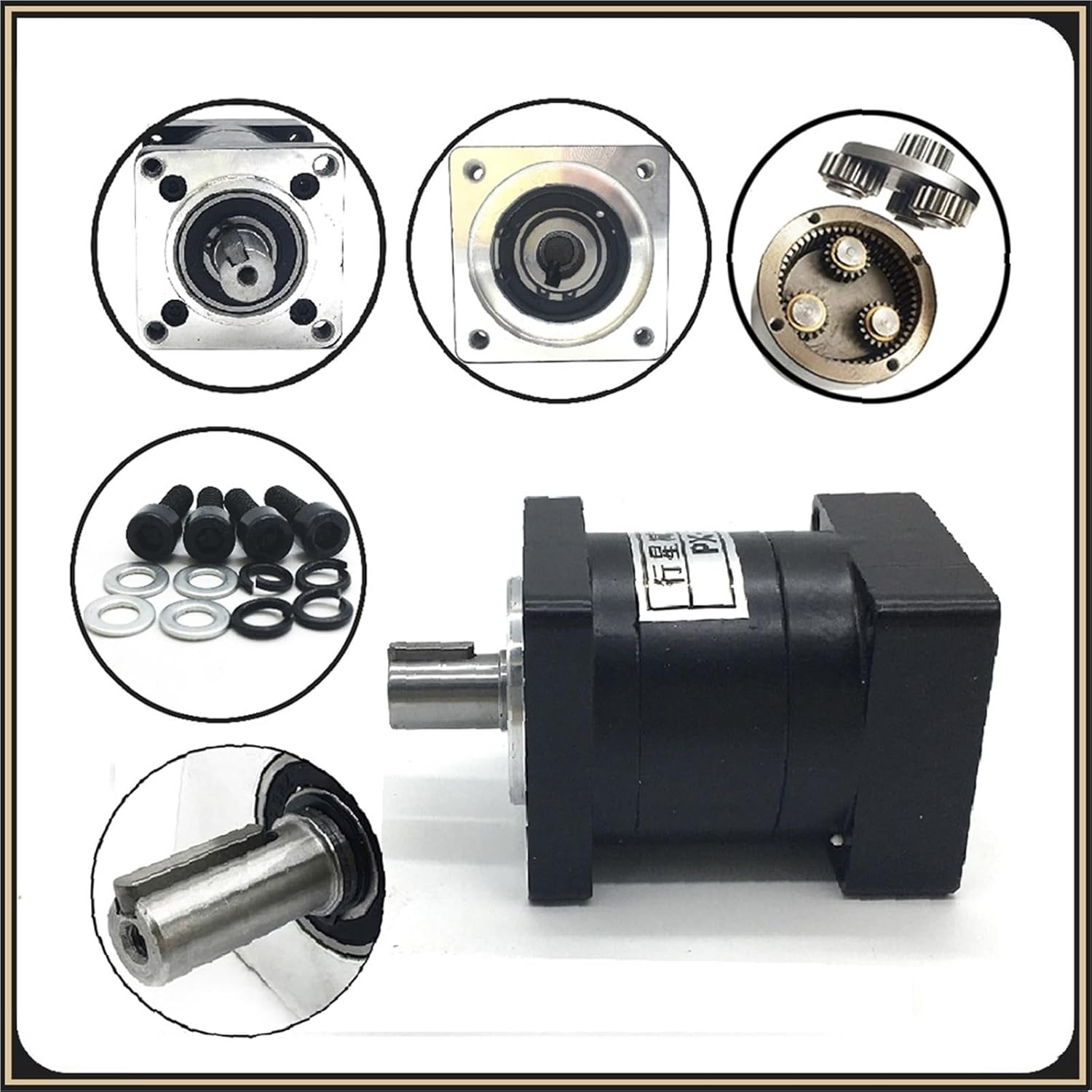 1pcs Nema 34 Planetary Gearbox Gear 86mm Speed Ratio 3:1 5:1 10:1-216 Input 1/2 Inch 12.7/14mm Nema34 Stepper Motor Reducer Step-Down(Ratio 24 to 1,14 Input 16 Output)