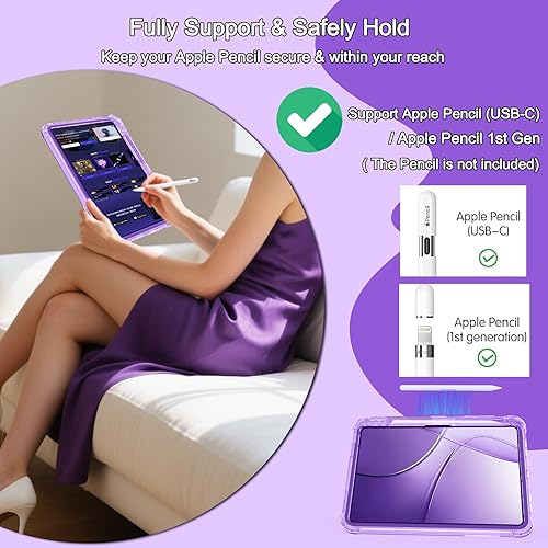 Miniatura 6 de Rantice Funda para iPad de 10 generación 2022, funda para iPad de 10 generación con protector de pantalla, funda para iPad de 10 generación con