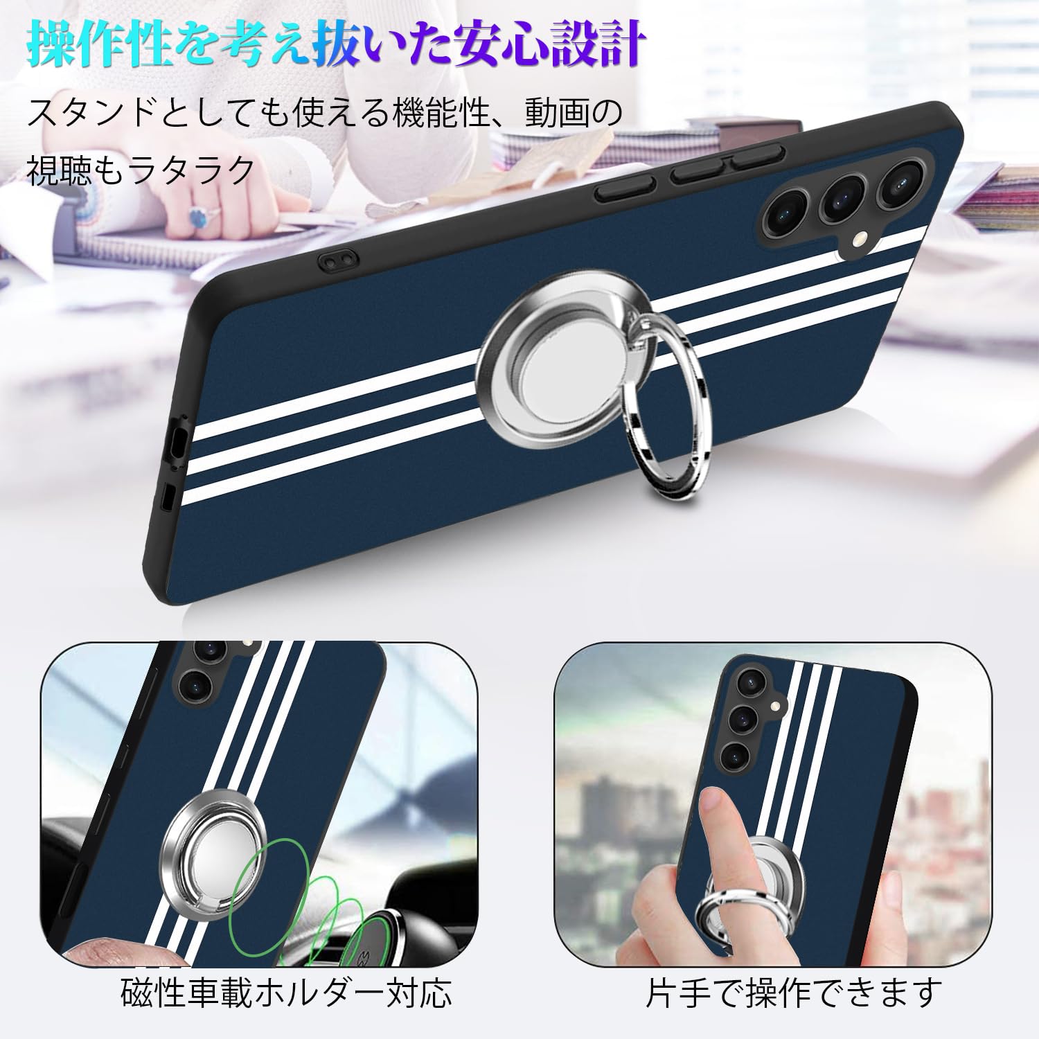 Amazon.co.jp: For Galaxy S25 ケース リング 耐衝撃 TPU ギャラクシー