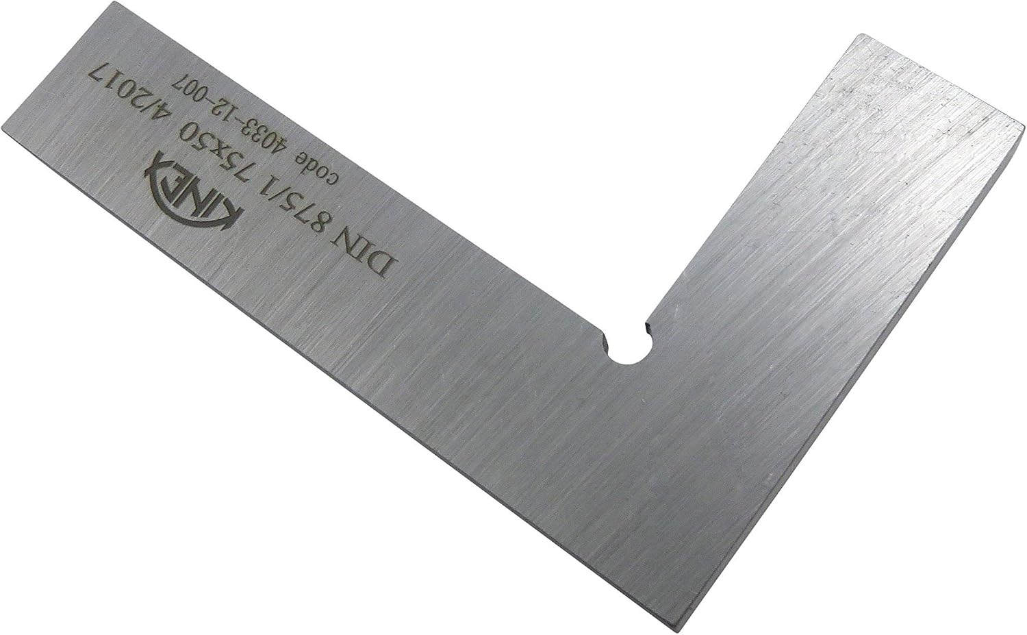 Kinex 4033-12-007 3 Inches Tall x 2 Inches Wide Flat Solid Machinist Square DIN 875/1 Square to w/in 0.0005 Inches
