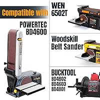 Vista 7 de POWERTEC 15 cintas de lijado de 4 x 36 pulgadas, 3 de cada una de granos de óxido de aluminio de 40/80/120/150/240, bandas de lijado de 4 x 36