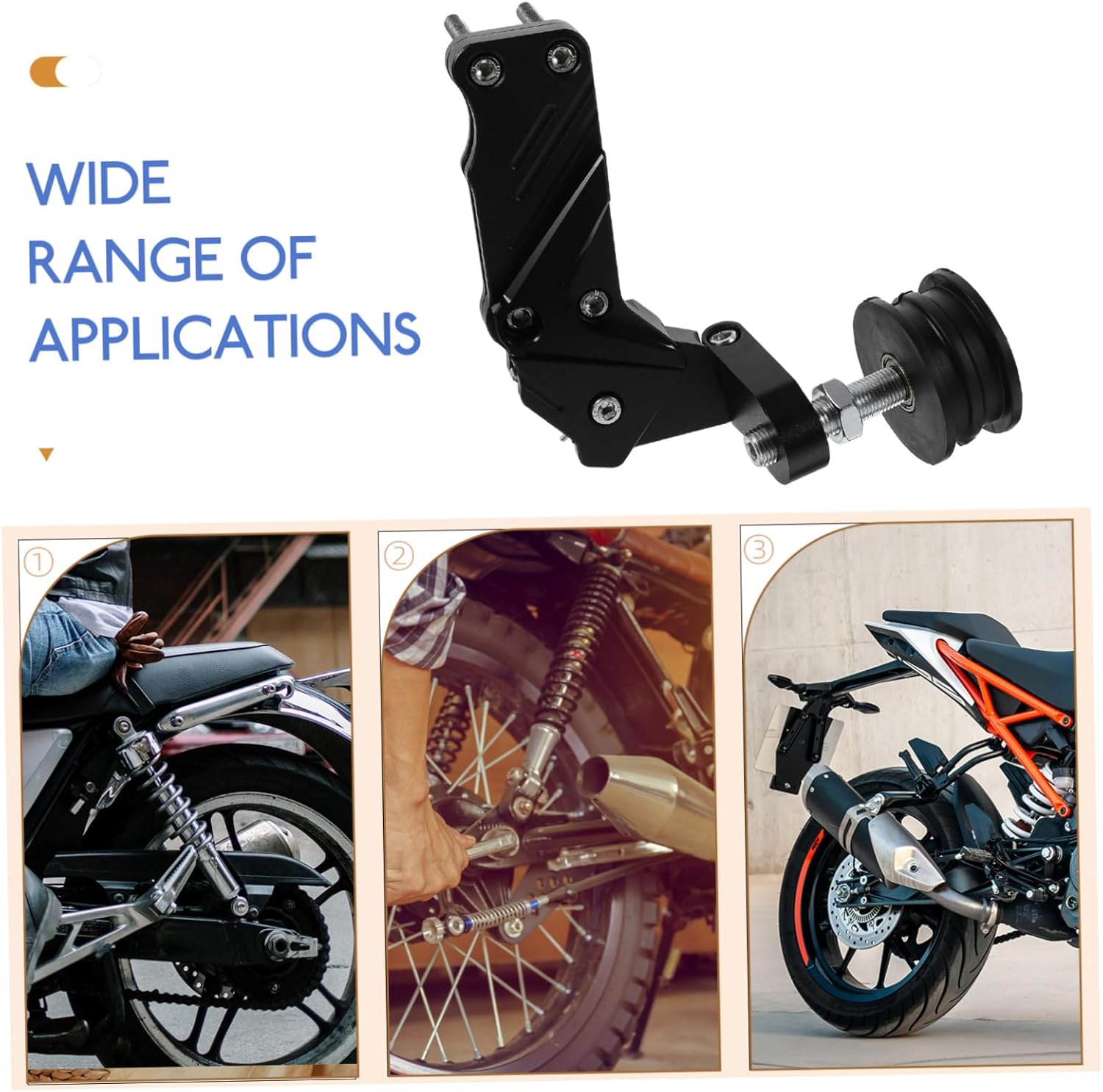 Motorcycle Chain Tensioner Guide Assembly Chain Adjuster Tensioner for Smooth Riding