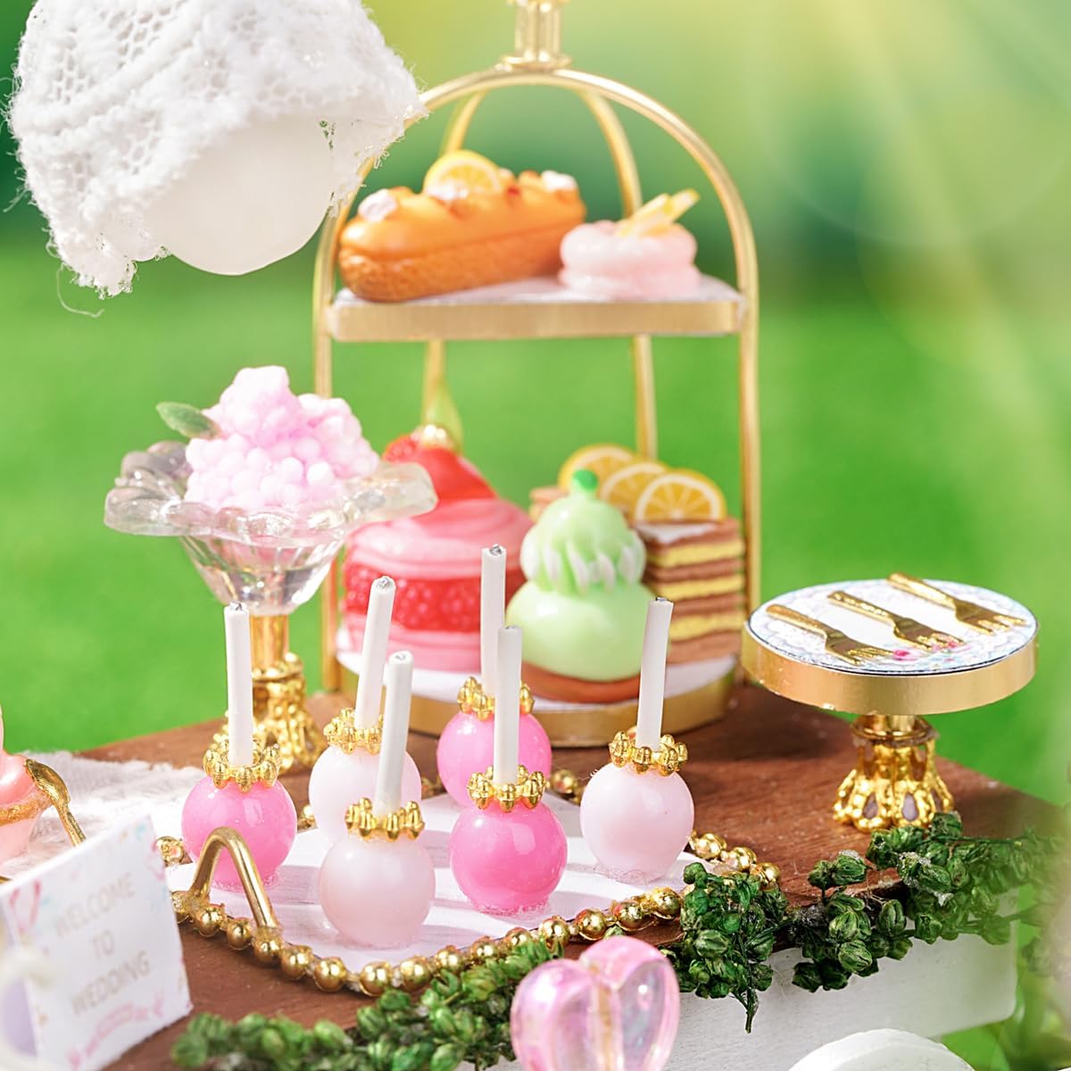 MAGQOO DIY Miniature Dollhouse Kit with Furniture 1:24 Scale Creative Room Mini Wooden Doll House Accessories DIY Miniature House Kit (Meet to The Love) - Image 5