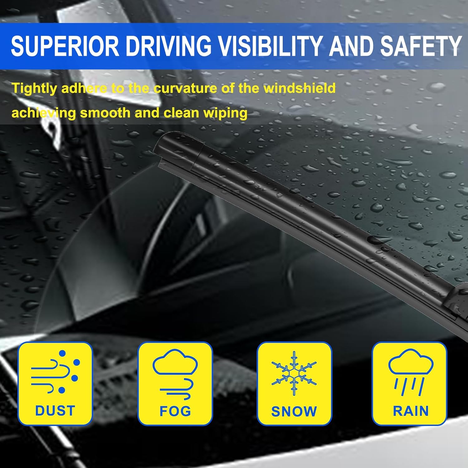 ANIKLUIM® 26"+18" Wiper Blades with 16" Rear Wiper Blade Set Replacement for 2020-2024 Subaru Outback Windshield Wipers Original Factory Quality (Pack of 3)