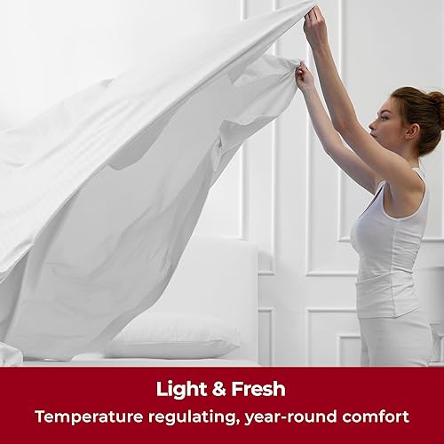 Miniatura 4 de Mellanni Juego de sábanas y fundas de almohada de 3 piezas de la colección icónica de tamaño individual XL, sábanas suaves y refrescantes, bolsillo