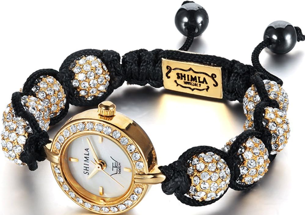 Ltd Ladies Watch Sh 042 - Stone Set Head On A Shimla Bracelet