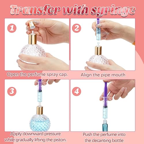 Miniatura 4 de Geiserailie 6 paquetes de herramientas de repuesto de perfume de 0.2 fl oz 0.3 fl oz Kit de herramientas de fabricación de colonia con tubo de