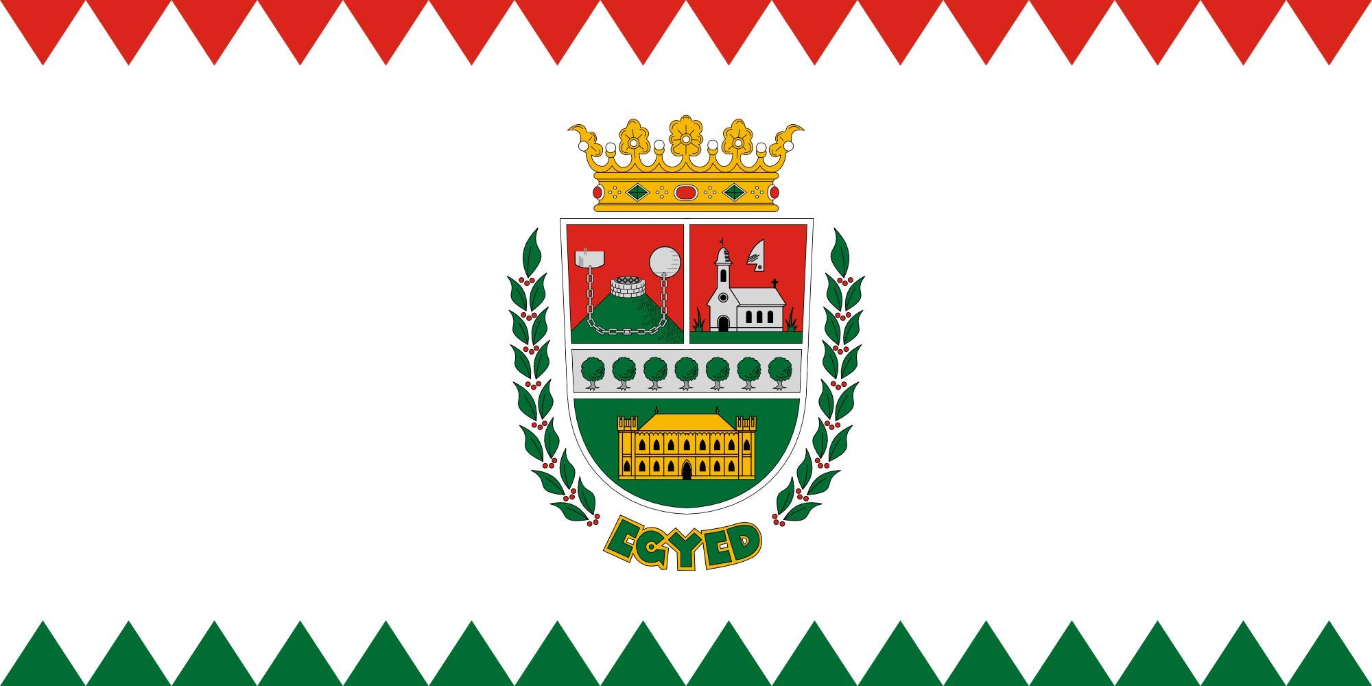 Drapeau Egyed large pour pavoiser les façades et célébrer le patrimoine local