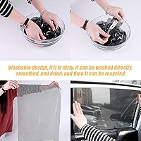 Vista 4 de Parasoles laterales para ventanas de coche, 4 piezas de películas adhesivas de sujeción estática, protector de rayos UV y privacidad, reutilizables