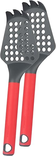 Casabella Skillet Slingers juego de 2 rojogris