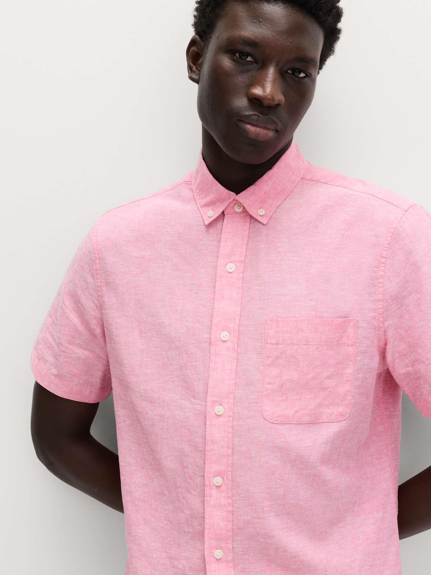 Marks & Spencer Herren Leinen Hemd Regular