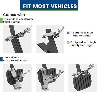 Nelyrho Hand Controls for Disabled Drivers with Fixed Pedal Assist Design
