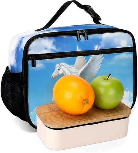 Miniatura 6 de Pegasus - Lonchera reutilizable aislada, bolsa enfriadora, lonchera para comida y alimentos, bolsa de mano para mujeres, niños, niñas, niños,