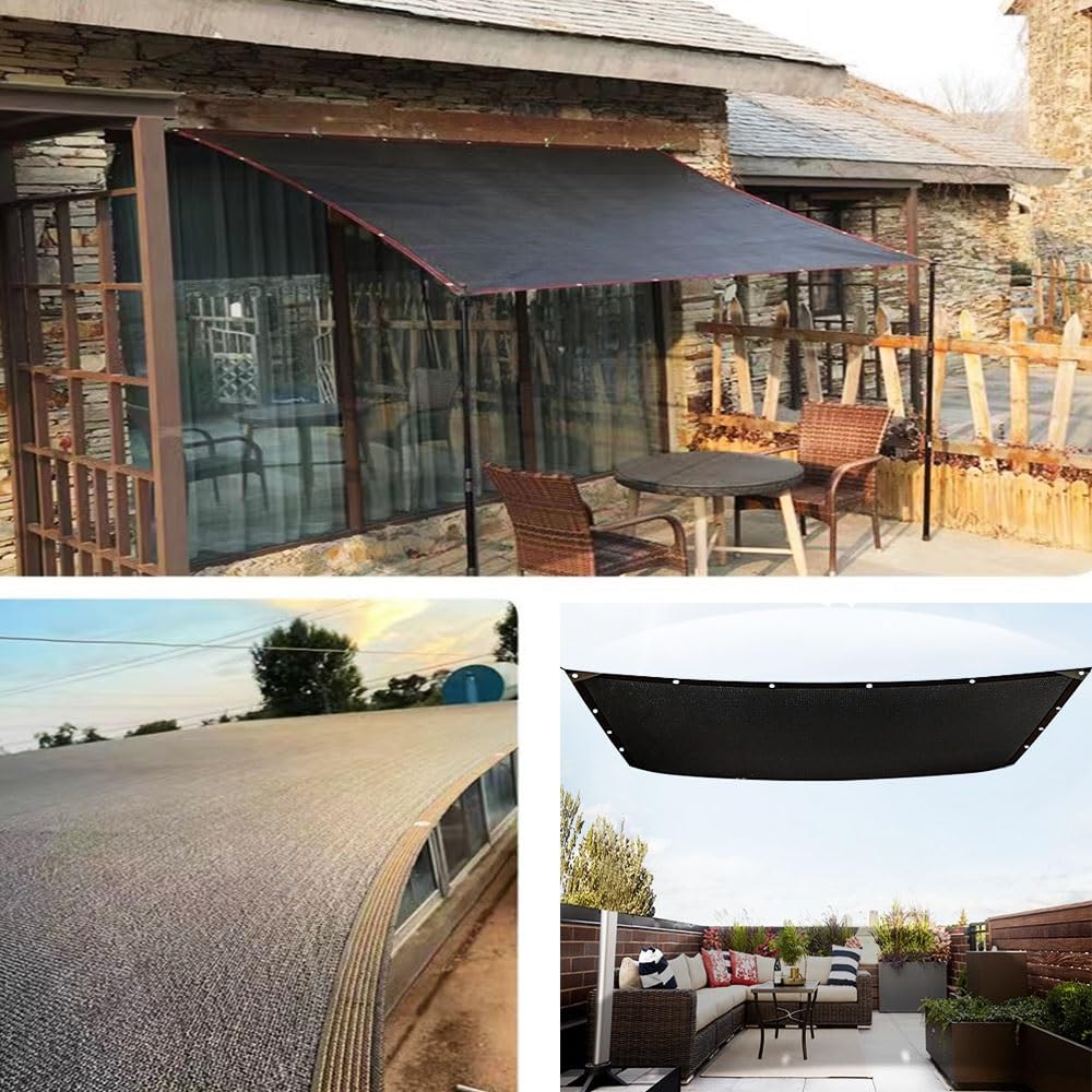 Rete parasole per piante da esterno, 7 x 8 m, copertura in rete per serre e pollai, protezione UV, soluzione leggera per giardinaggio