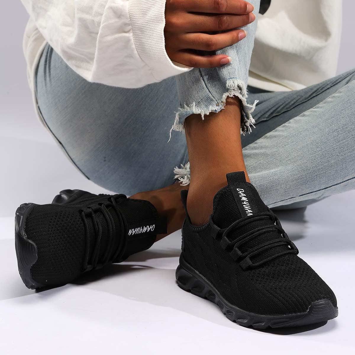 Women's Walking Shoes Tennis Slip on Non Slip Work Running Athletic Ladies Sneakers Lightweight Mesh Shoes for Women - Image 7