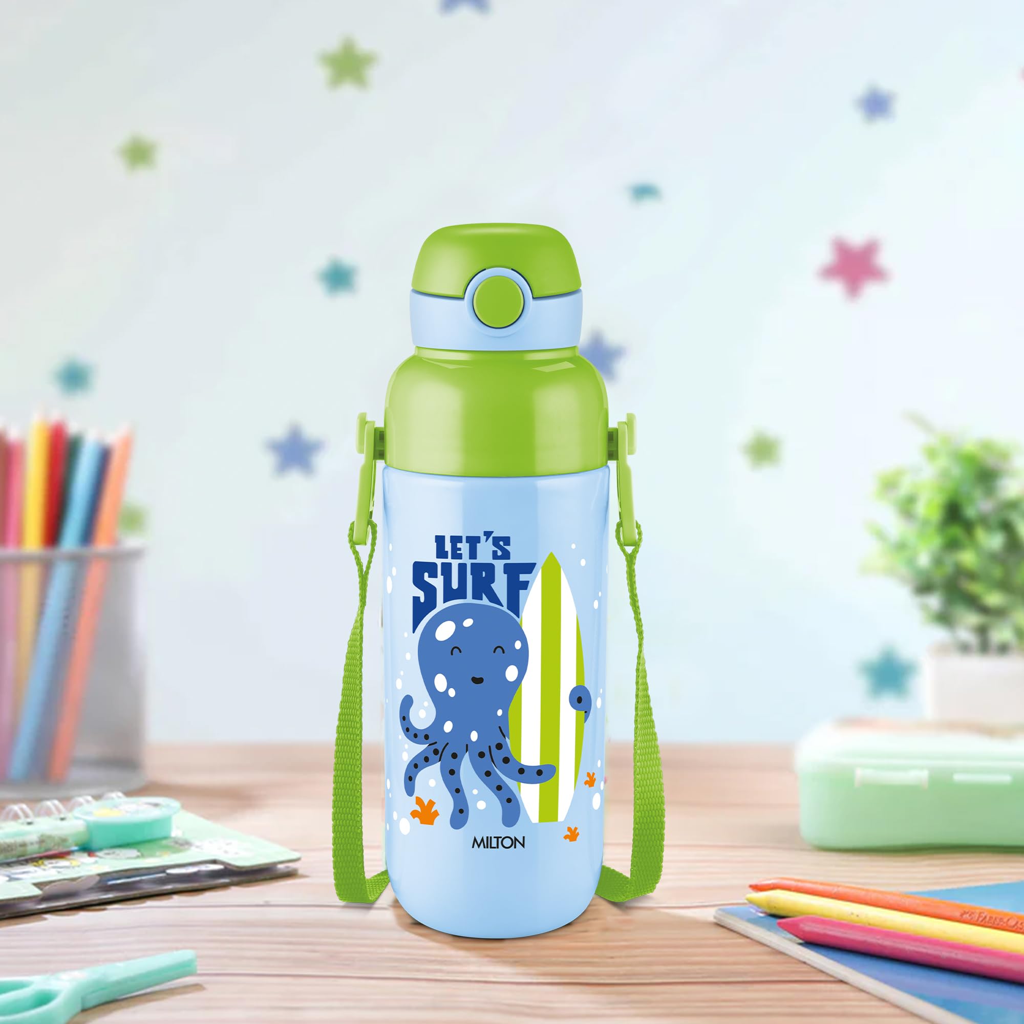 Milton Steel Water Bottle - Kids Leak Proof Sipper -4 Milton Steel Water Bottle - Kids Leak Proof Sipper -4