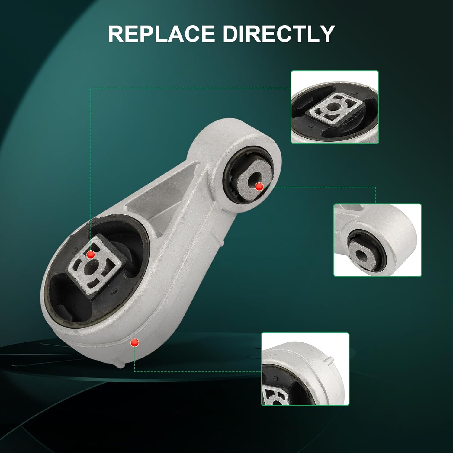 SCITOO Engine Motor Mount Fit 2005-2007 for Ford for Focus 2.0L 2.3L, 2010-2013 for Ford Transitconnect 2.0L Replace A3103 A2986 A2939