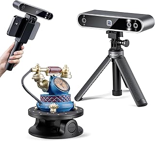 [2023 Upgrade] Revopoint POP 3 Handheld 3D-Scanner für 3D-Drucker mit Farbdaten, 0,05 mm Präzision und einer Scangeschwindigkeit von bis zu 18 FPS, unterstützt Smartphones und Laptops-Advanced