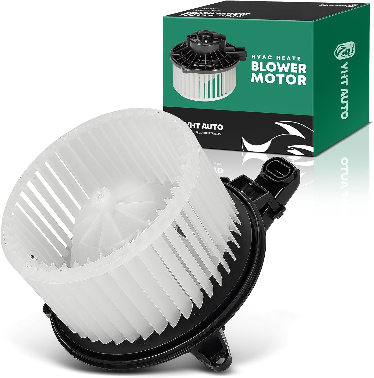 YHTAUTO Front AC Fan Blower Motor Compatible with Ford F-150 2009-2014, Expedition & Lincoln Navigator 2009-2017, HVAC Heater Fan Blower Motor with Fan Cage Replace# AL1Z19805B, AL1Z19805A