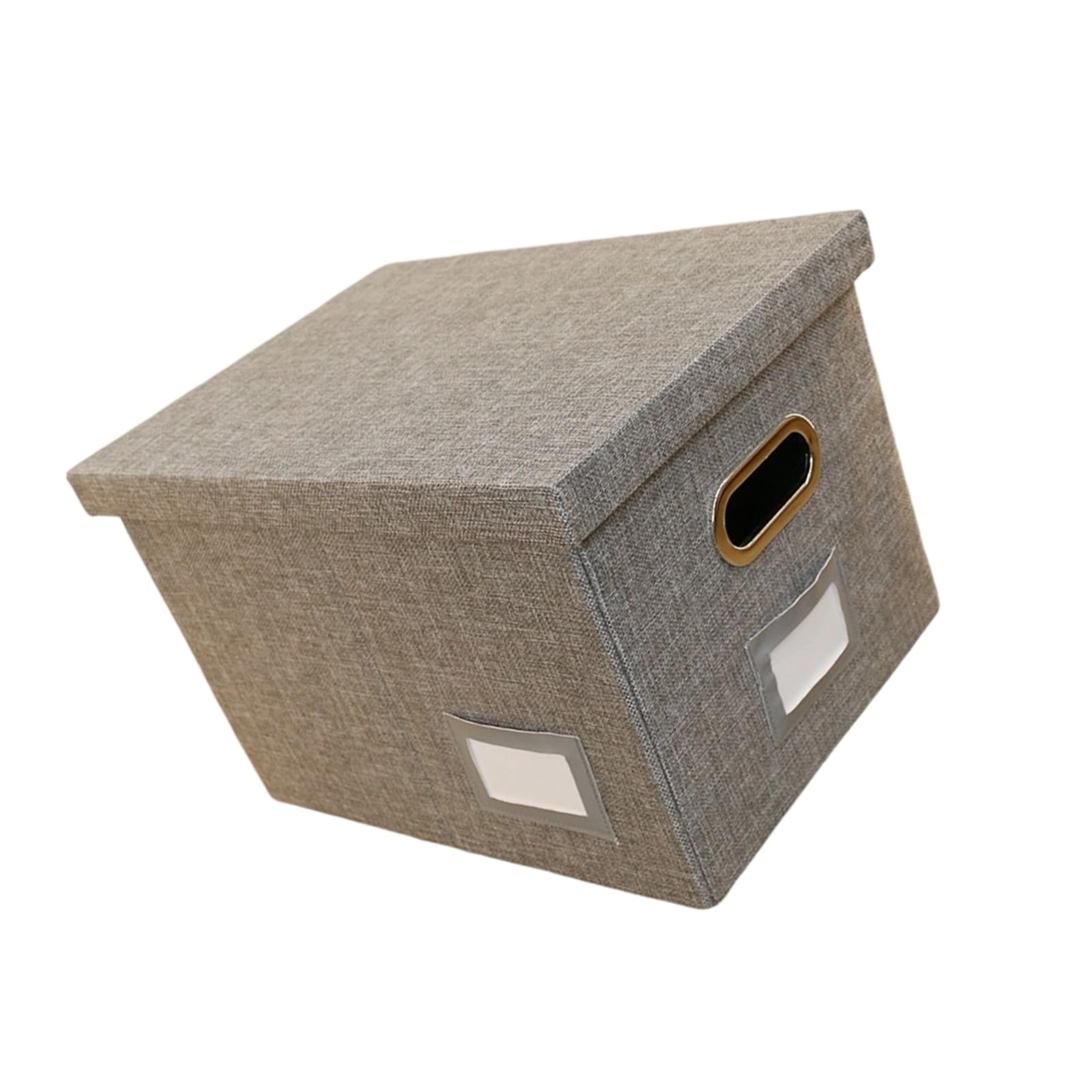 Zbiianxer Light Grey Reinforced Edges For Home Offices Use Multipurpose Fabric File Holder Permanent Cloth File Holder