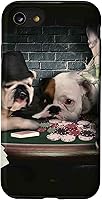 Vista 18 de Funda divertida para iPhone 12/12 Pro Dog Dogs Play Cards