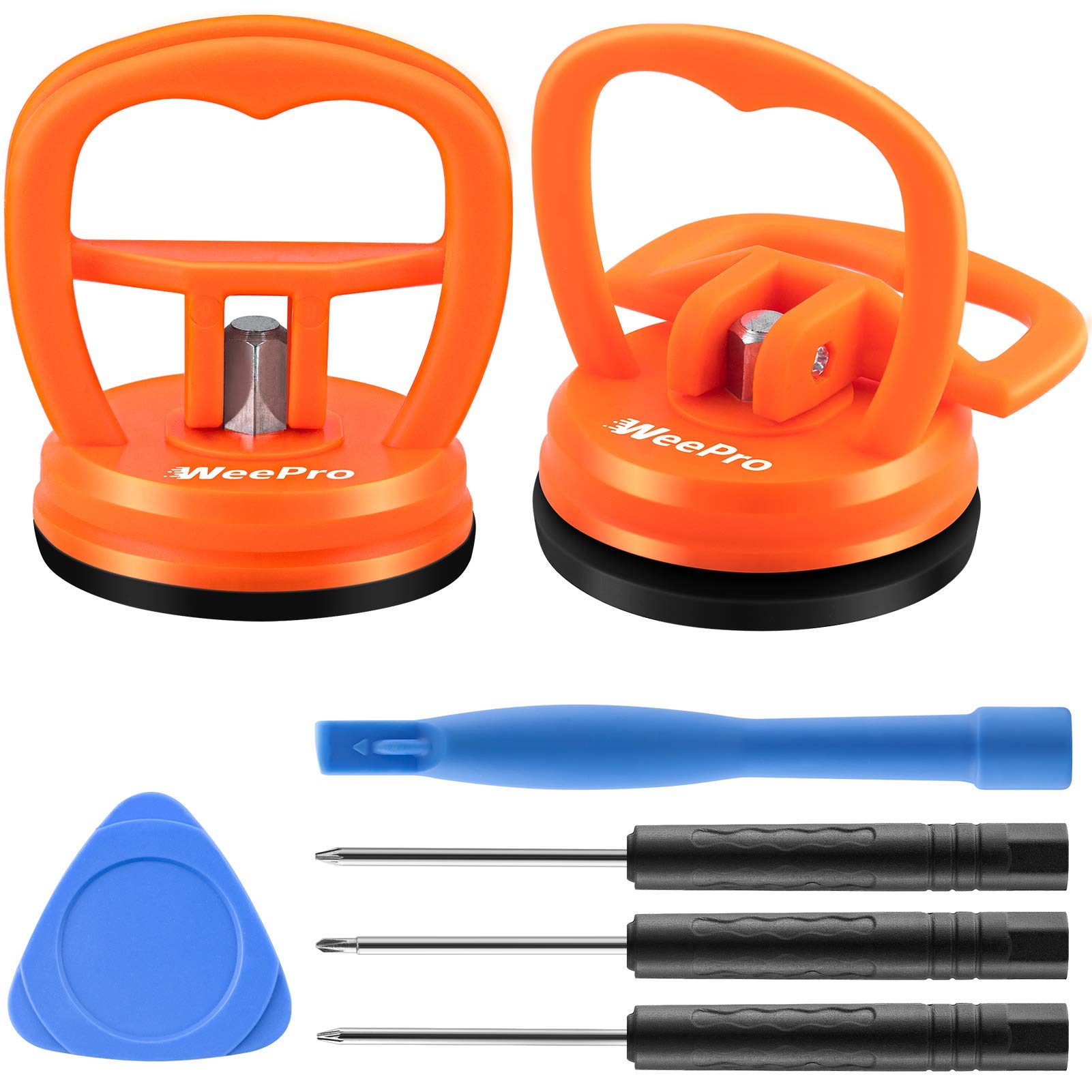 WeeProHeavy Duty Suction Cup 2 Pack Screen Suction Cup Phone Computer Replacement Screen Repair Tools Compatible for iPad, iMac, iPhone, MacBook, Tablet, PC, Laptop, Samsung LCD Screen Opening Tool