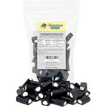 Black Licorice Candy, Filled Licorice with Sweet Creamy Center, 10 Ounce
