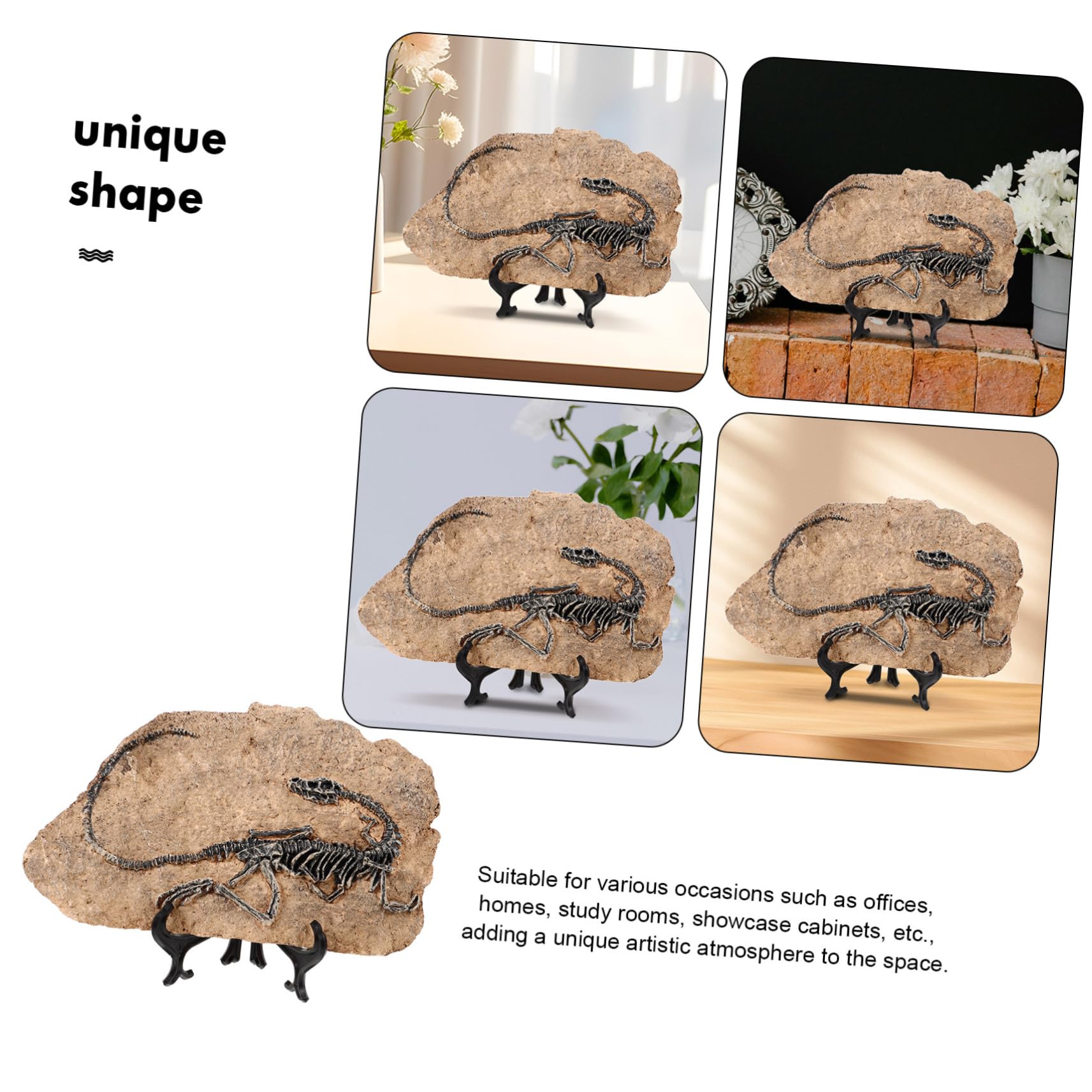 Garneck Dinosauro in Resina Decorativo la Casa Fossile Realistico, Ornamento per Ufficio e Regalo Educativo per Ragazzo Ragazza e Insegnanti