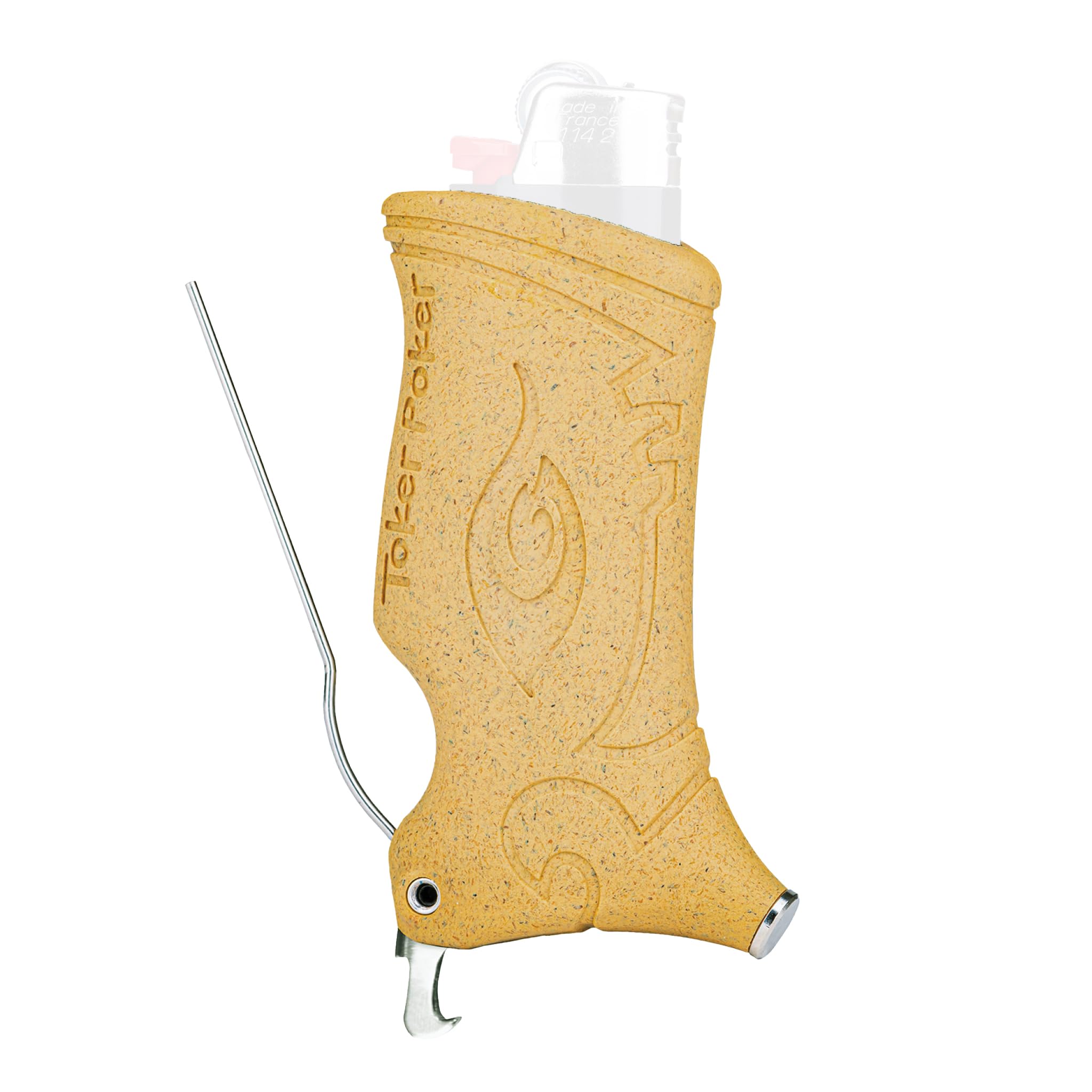 Toker PokerBottle Opener - Mustard, Lighter Case Multi Tool for Camping and Other