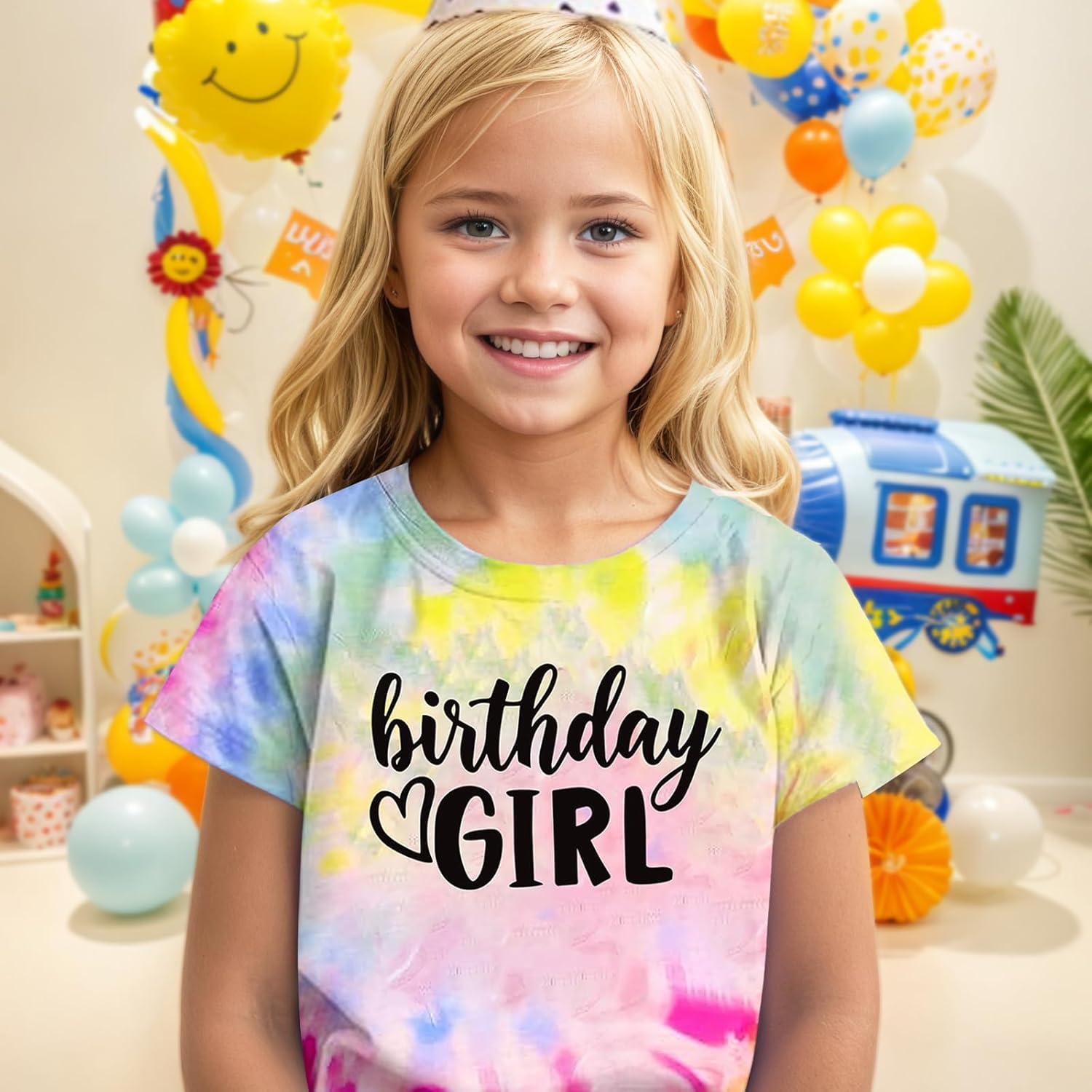 Birthday Girl Shirt Magical Girl Shirt Girls Birthday Graphic Tee Kids Bday Party Tshirt Girls Outfit Tops - Image 3