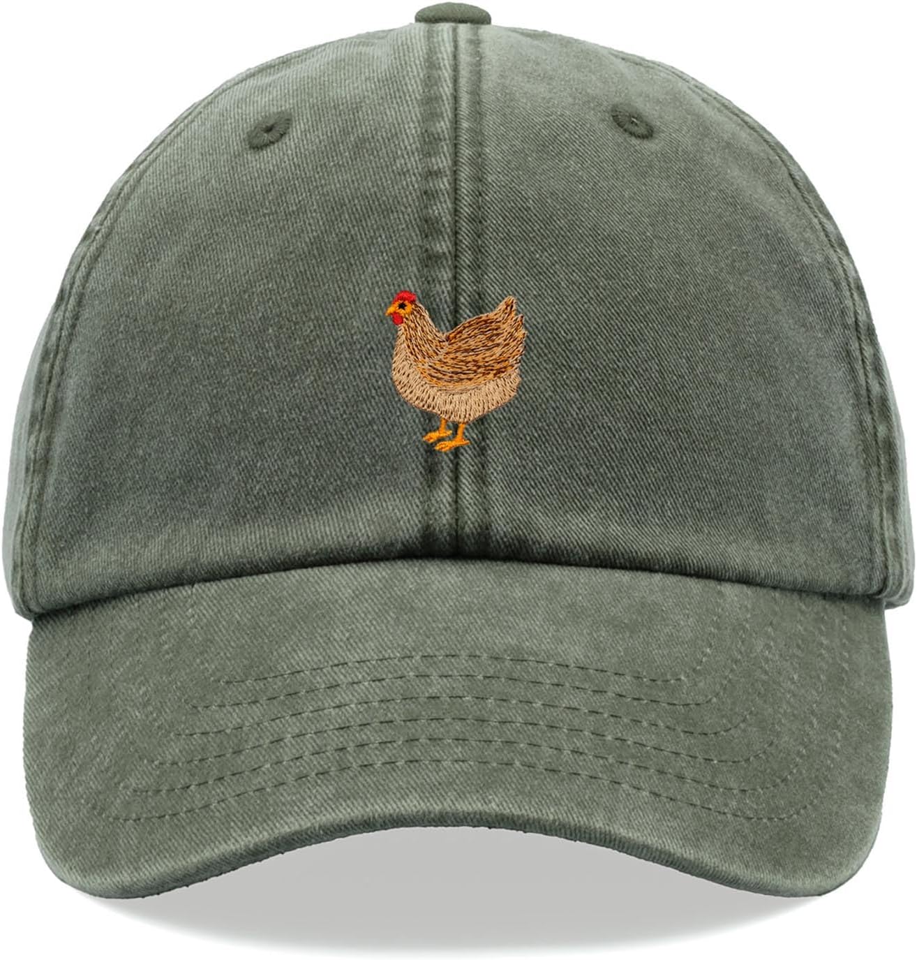 Cappello da pollo: berretto da papà contadino ricamato con
