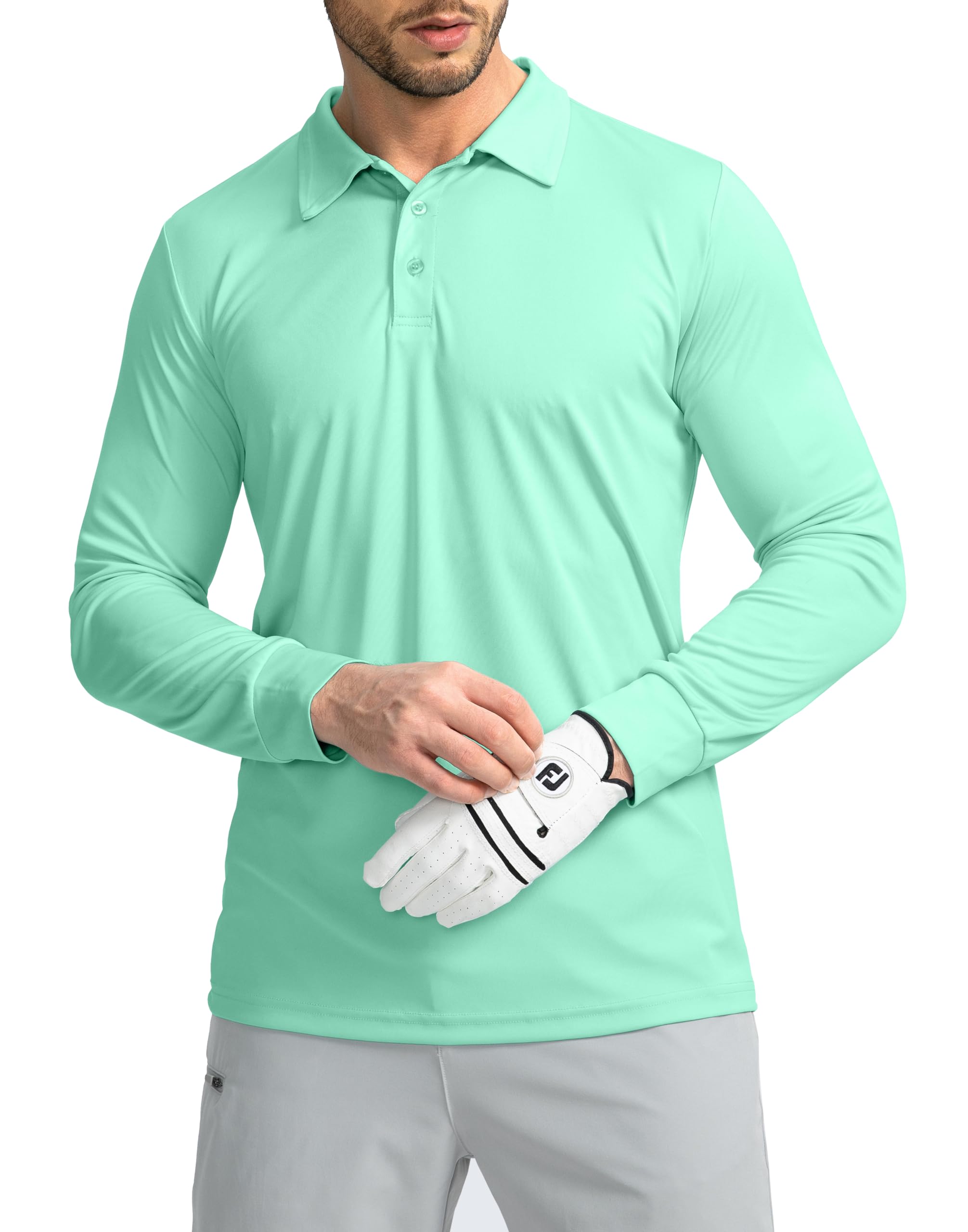 G Gradualmens Polo Shirt Long Sleeve Golf Shirts Lightweight Upf