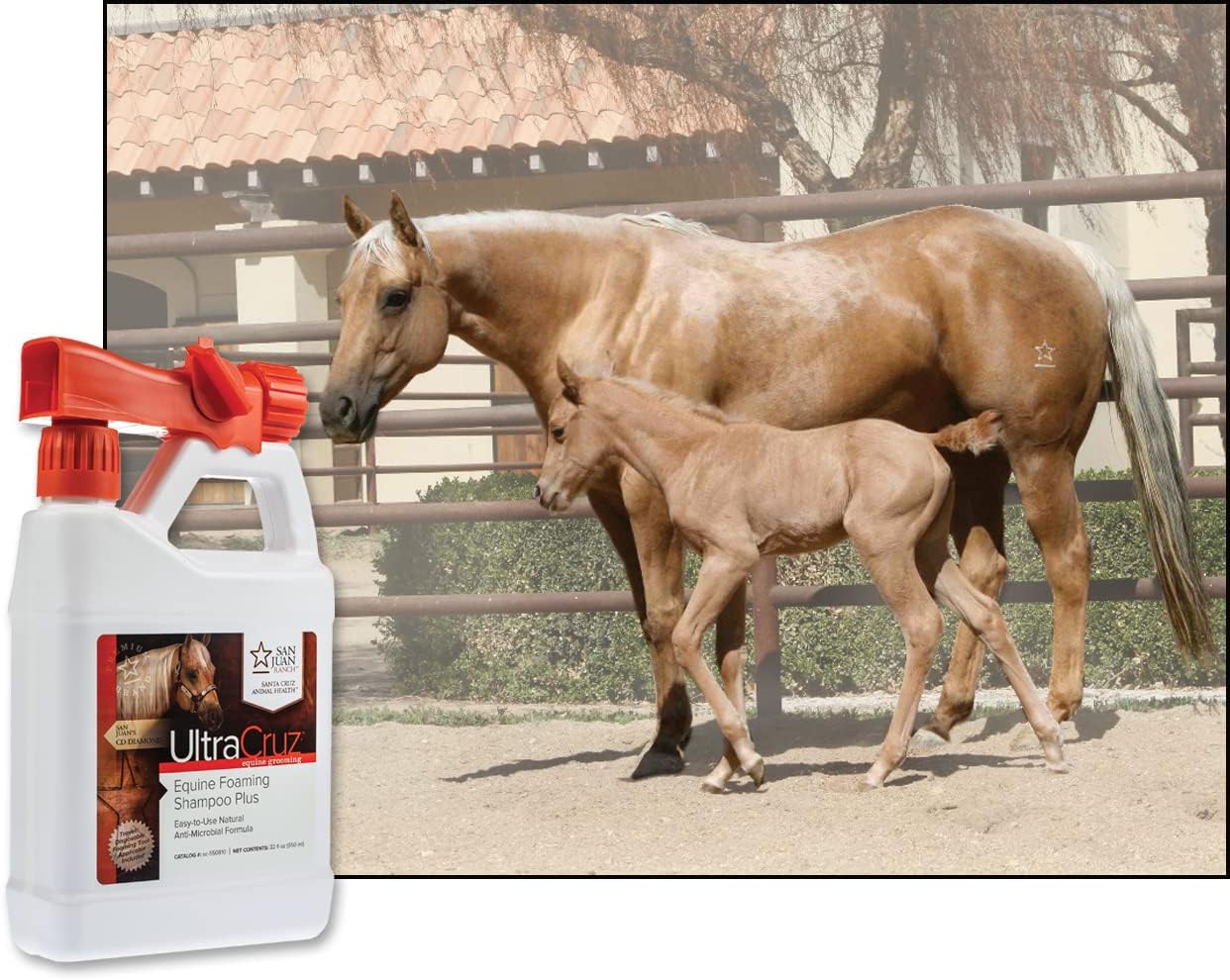 UltraCruz® Equine Foaming Shampoo Plus, 32 oz